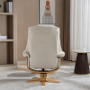 Sardinia Recliner Chair & Footstool in Hessian 